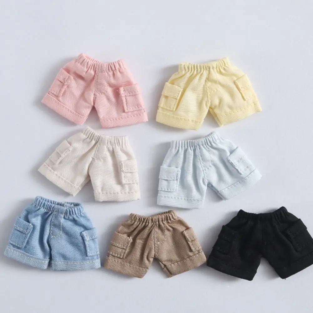 Fashion Doll Shorts For 1/11 OB11 Doll Mini Jeans Shorts Outfits Doll Clothes For 1/12 BJD Doll Casual Wear DIY Doll Accessories