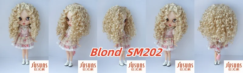 JD073 QBaby Eldorado Parting Long Curly Synthetic Mohair BJD Wig 9-10' 10-11” 11-12“ Pullip Blythes 18' AG Doll Accessies