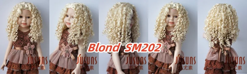 JD073 QBaby Eldorado Parting Long Curly Synthetic Mohair BJD Wig 9-10' 10-11” 11-12“ Pullip Blythes 18' AG Doll Accessies