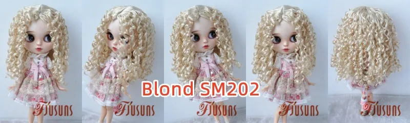 JD073 QBaby Eldorado Parting Long Curly Synthetic Mohair BJD Wig 9-10' 10-11” 11-12“ Pullip Blythes 18' AG Doll Accessies
