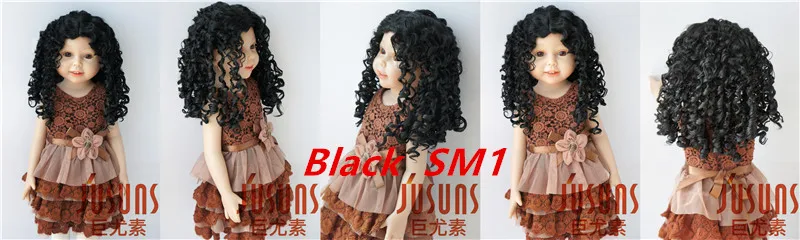 JD073 QBaby Eldorado Parting Long Curly Synthetic Mohair BJD Wig 9-10' 10-11” 11-12“ Pullip Blythes 18' AG Doll Accessies