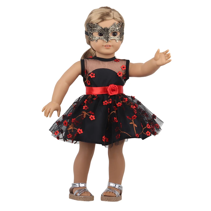 Fashion Doll Accessories Clothes Travel PU Suitcases For 18'' American Toys For Girl's Gift Mini Camera,43 cm Reborn Dolls