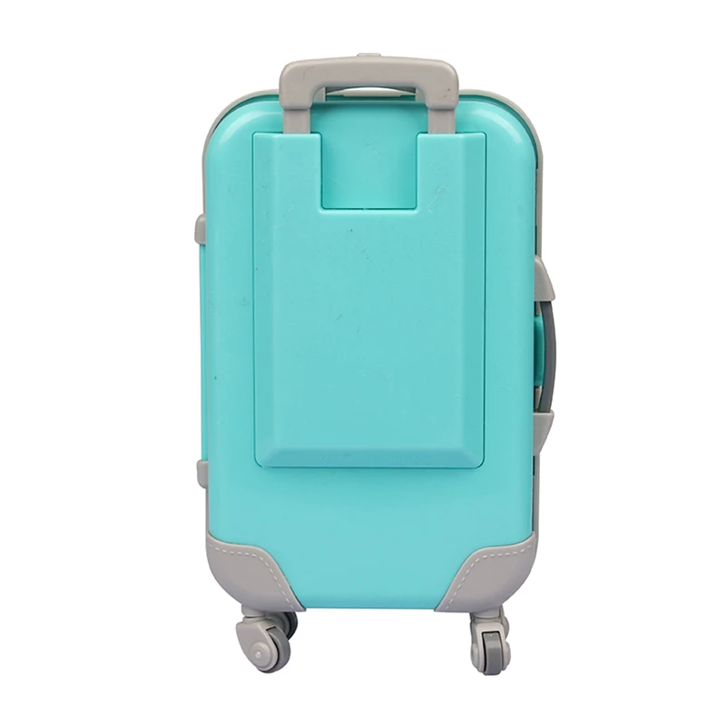 Fashion Doll Accessories Clothes Travel PU Suitcases For 18'' American Toys For Girl's Gift Mini Camera,43 cm Reborn Dolls