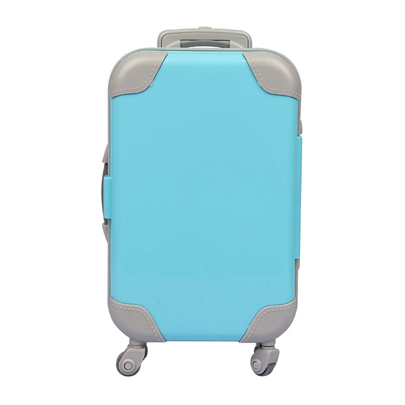 Fashion Doll Accessories Clothes Travel PU Suitcases For 18'' American Toys For Girl's Gift Mini Camera,43 cm Reborn Dolls