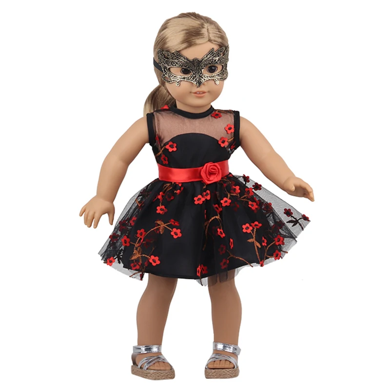 Fashion Doll Accessories Clothes Travel PU Suitcases For 18'' American Toys For Girl's Gift Mini Camera,43 cm Reborn Dolls