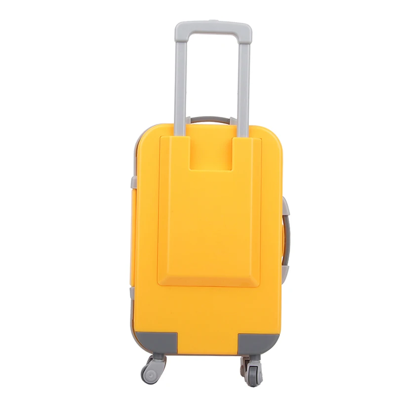 Fashion Doll Accessories Clothes Travel PU Suitcases For 18'' American Toys For Girl's Gift Mini Camera,43 cm Reborn Dolls