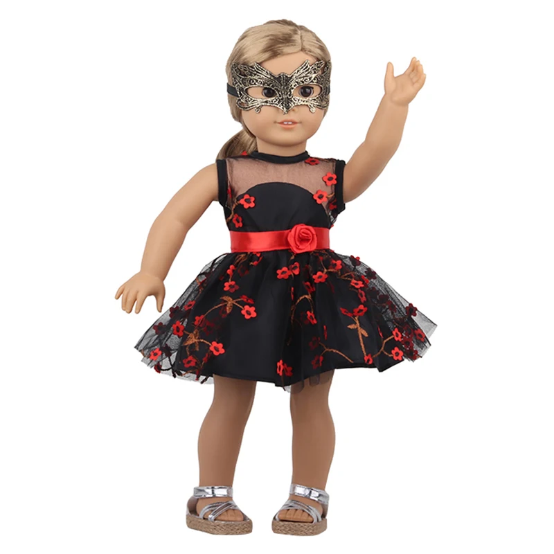 Fashion Doll Accessories Clothes Travel PU Suitcases For 18'' American Toys For Girl's Gift Mini Camera,43 cm Reborn Dolls