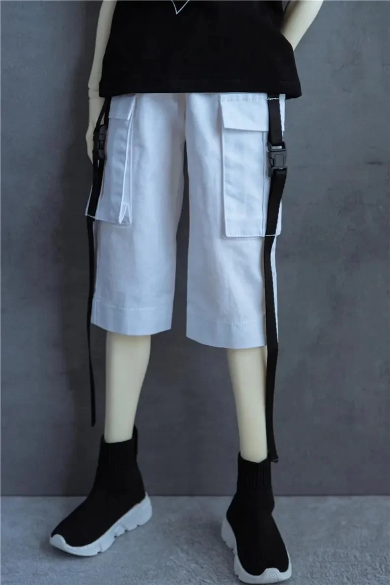 BJD Doll Clothes Black Cargo Pants 70cm 1/4 1/3 In Stock SD17 Boys Handsome Toys Daily Dance Sports Shorts BJD Doll Accessories