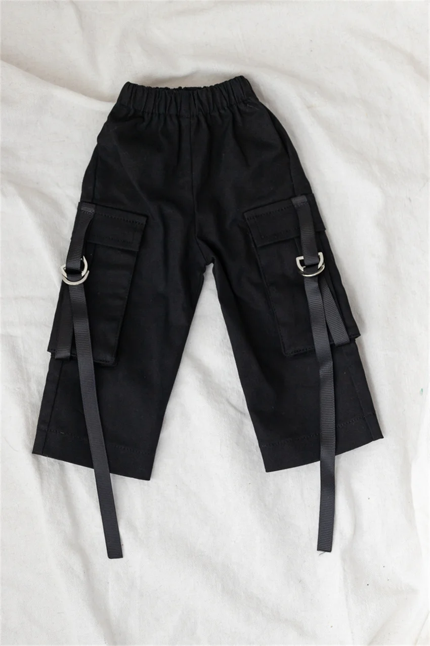 BJD Doll Clothes Black Cargo Pants 70cm 1/4 1/3 In Stock SD17 Boys Handsome Toys Daily Dance Sports Shorts BJD Doll Accessories