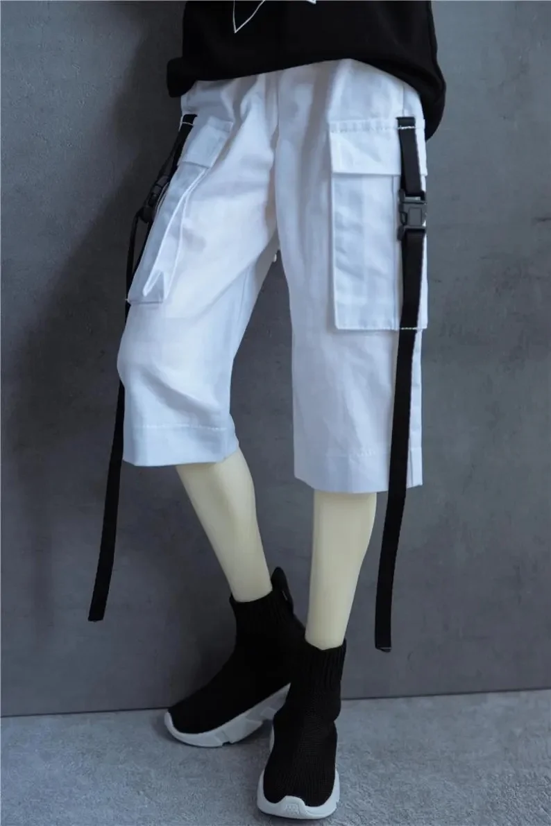 BJD Doll Clothes Black Cargo Pants 70cm 1/4 1/3 In Stock SD17 Boys Handsome Toys Daily Dance Sports Shorts BJD Doll Accessories