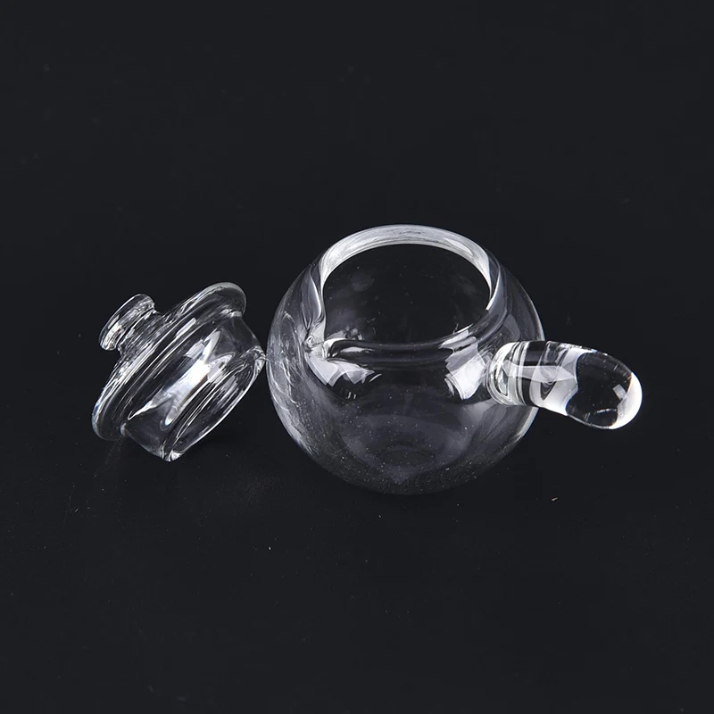 1PCS Dollhouse Cute Miniature Glass Milk Pot Fruit Juice Pot Kettle Model Toys DIY Decoration Charm Toy