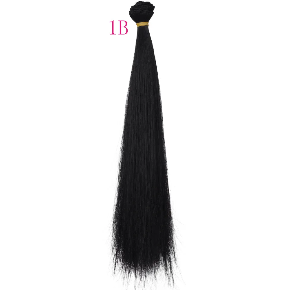 30cm*100cm Doll Hair Pink White Green Blue Brown Color Orange Yellow Color Straight BJD Doll Trees DIY Doll Wigs