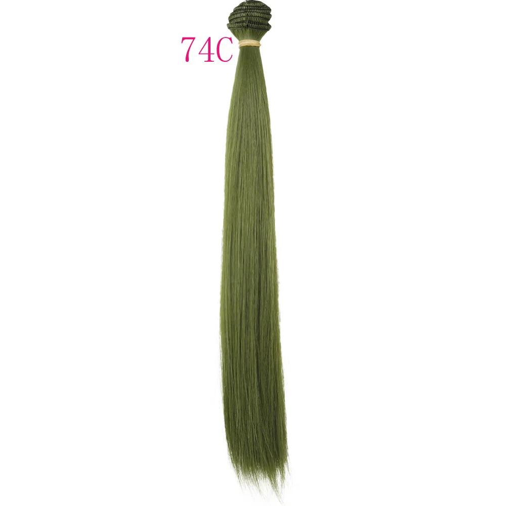 30cm*100cm Doll Hair Pink White Green Blue Brown Color Orange Yellow Color Straight BJD Doll Trees DIY Doll Wigs
