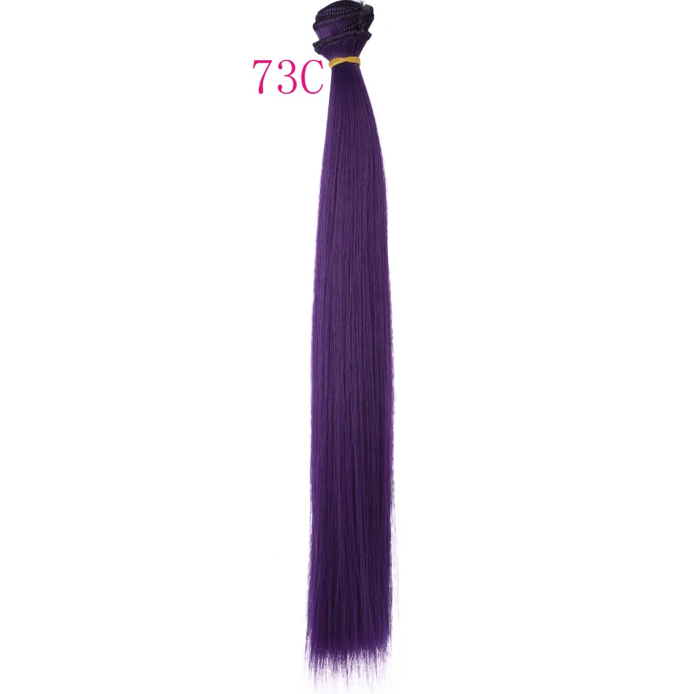 30cm*100cm Doll Hair Pink White Green Blue Brown Color Orange Yellow Color Straight BJD Doll Trees DIY Doll Wigs