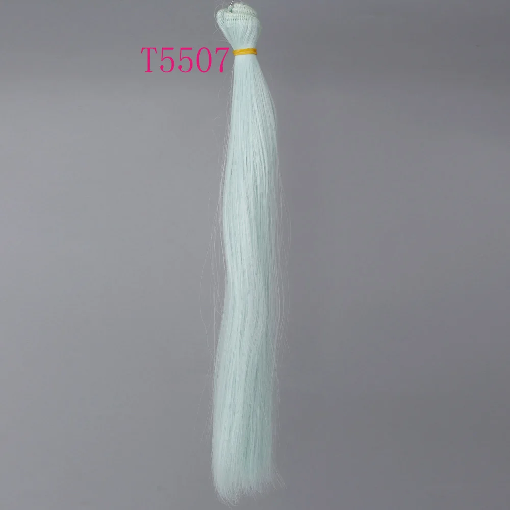 30cm*100cm Doll Hair Pink White Green Blue Brown Color Orange Yellow Color Straight BJD Doll Trees DIY Doll Wigs