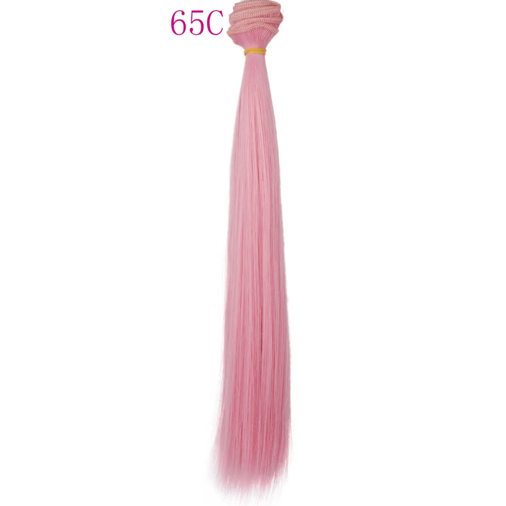 30cm*100cm Doll Hair Pink White Green Blue Brown Color Orange Yellow Color Straight BJD Doll Trees DIY Doll Wigs
