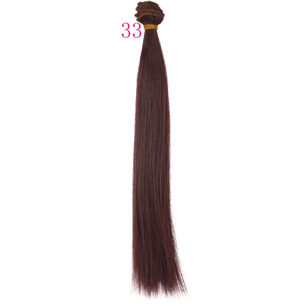 30cm*100cm Doll Hair Pink White Green Blue Brown Color Orange Yellow Color Straight BJD Doll Trees DIY Doll Wigs