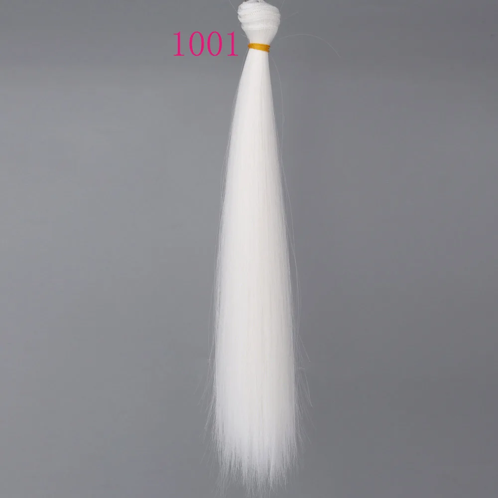 30cm*100cm Doll Hair Pink White Green Blue Brown Color Orange Yellow Color Straight BJD Doll Trees DIY Doll Wigs