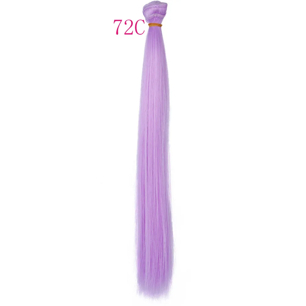 30cm*100cm Doll Hair Pink White Green Blue Brown Color Orange Yellow Color Straight BJD Doll Trees DIY Doll Wigs
