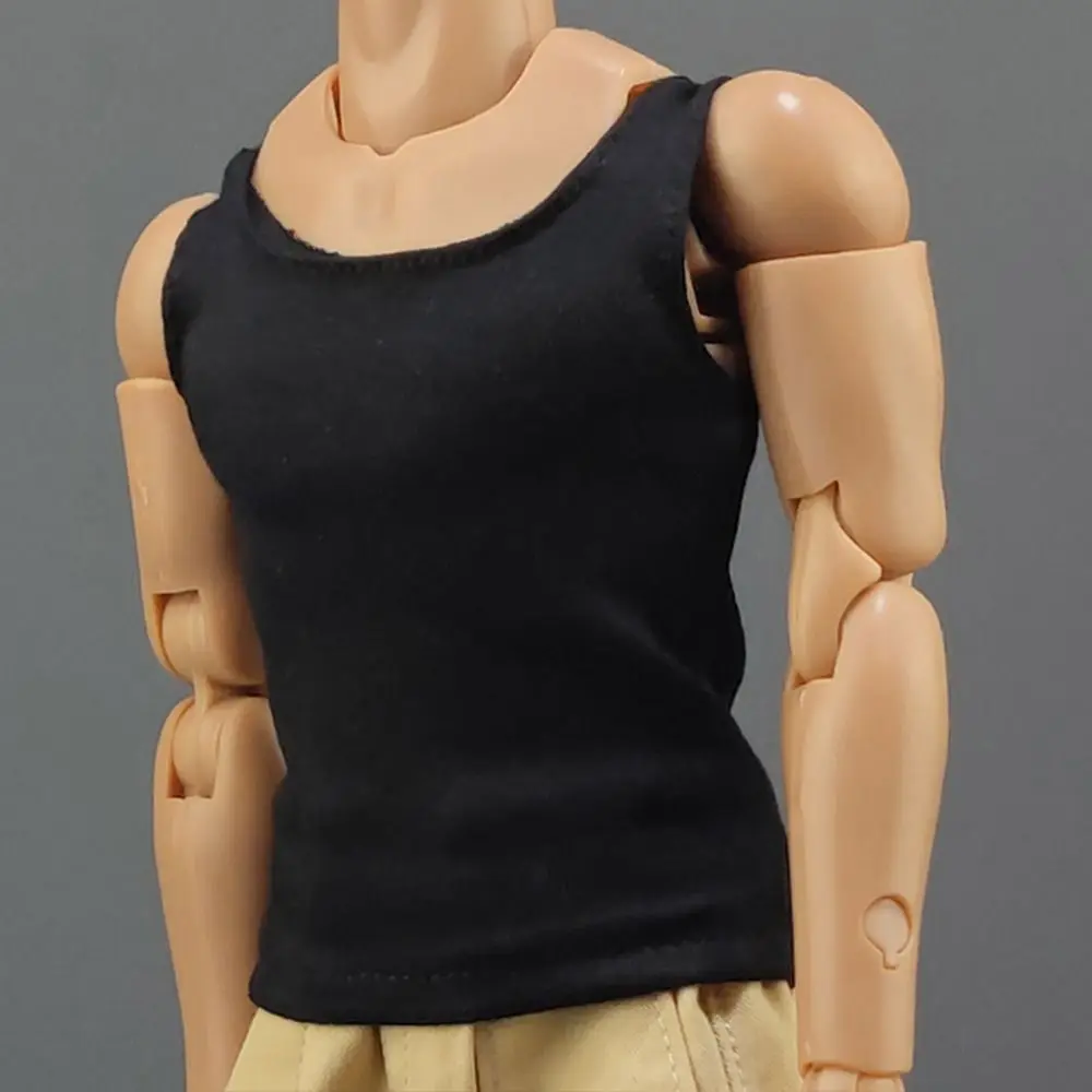 Figure Tops 1/6 Male Clothes Doll Sports Bottom Miniature Clothing Soldier Casual T-shirt Soldier Figure Accessory