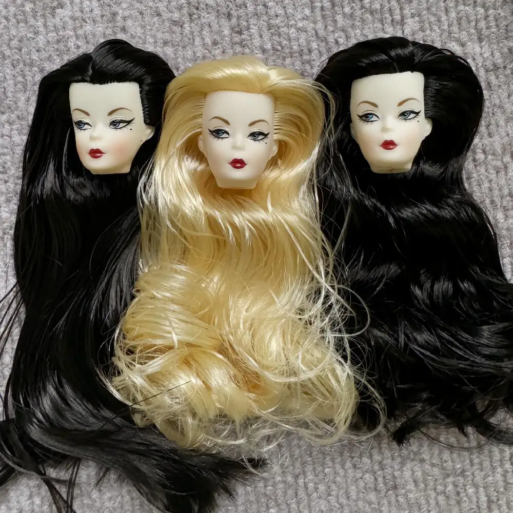 1/6 ST Face Mold Vintage Doll Heads For 30cm Solid Female Body Children Playing Gifts