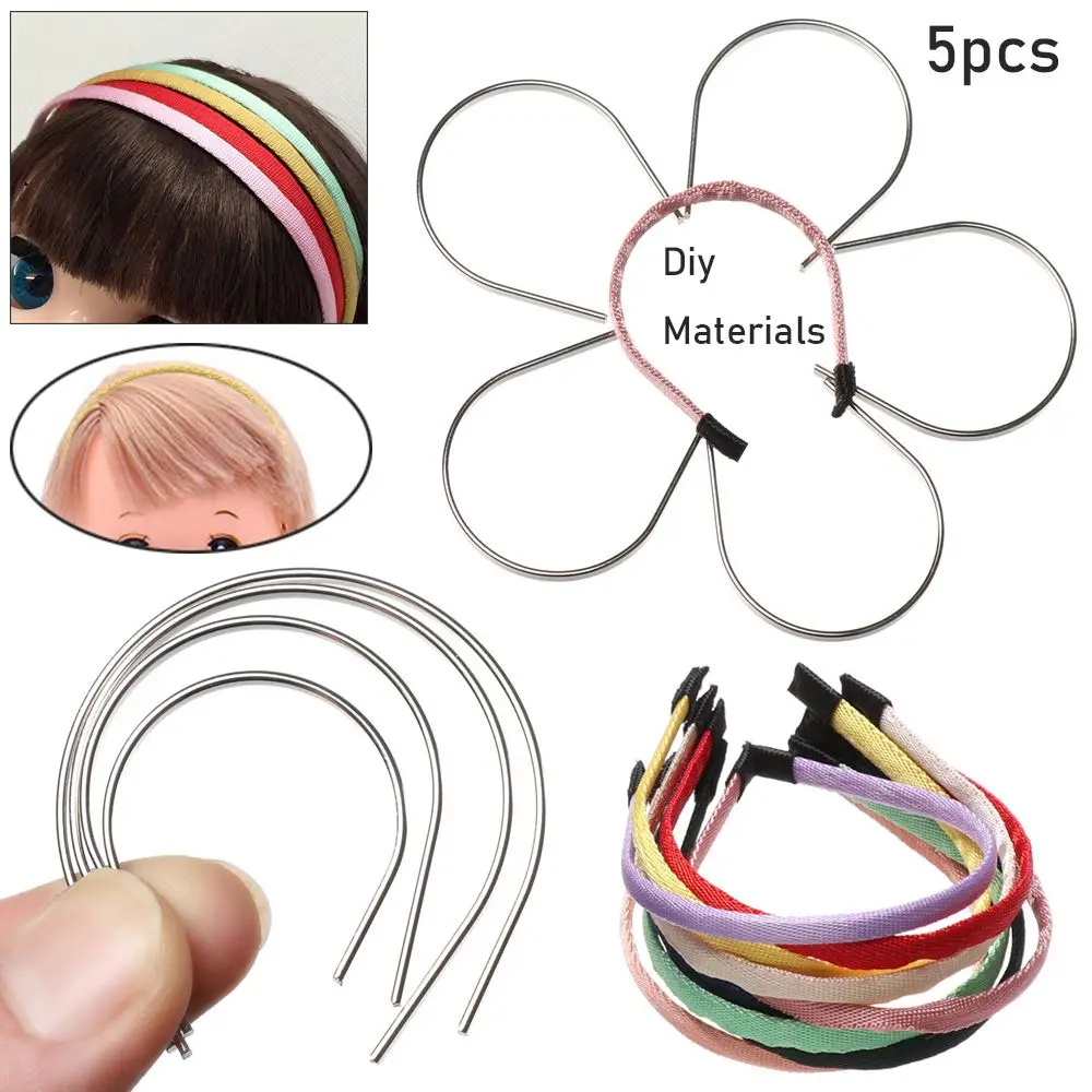5pcs Hot Sale Quality Cute 1/3 1/4 1/6 1/8 for Doll Headband Materials Doll Hair Decor DIY Doll Head Band Parts Doll Accessories