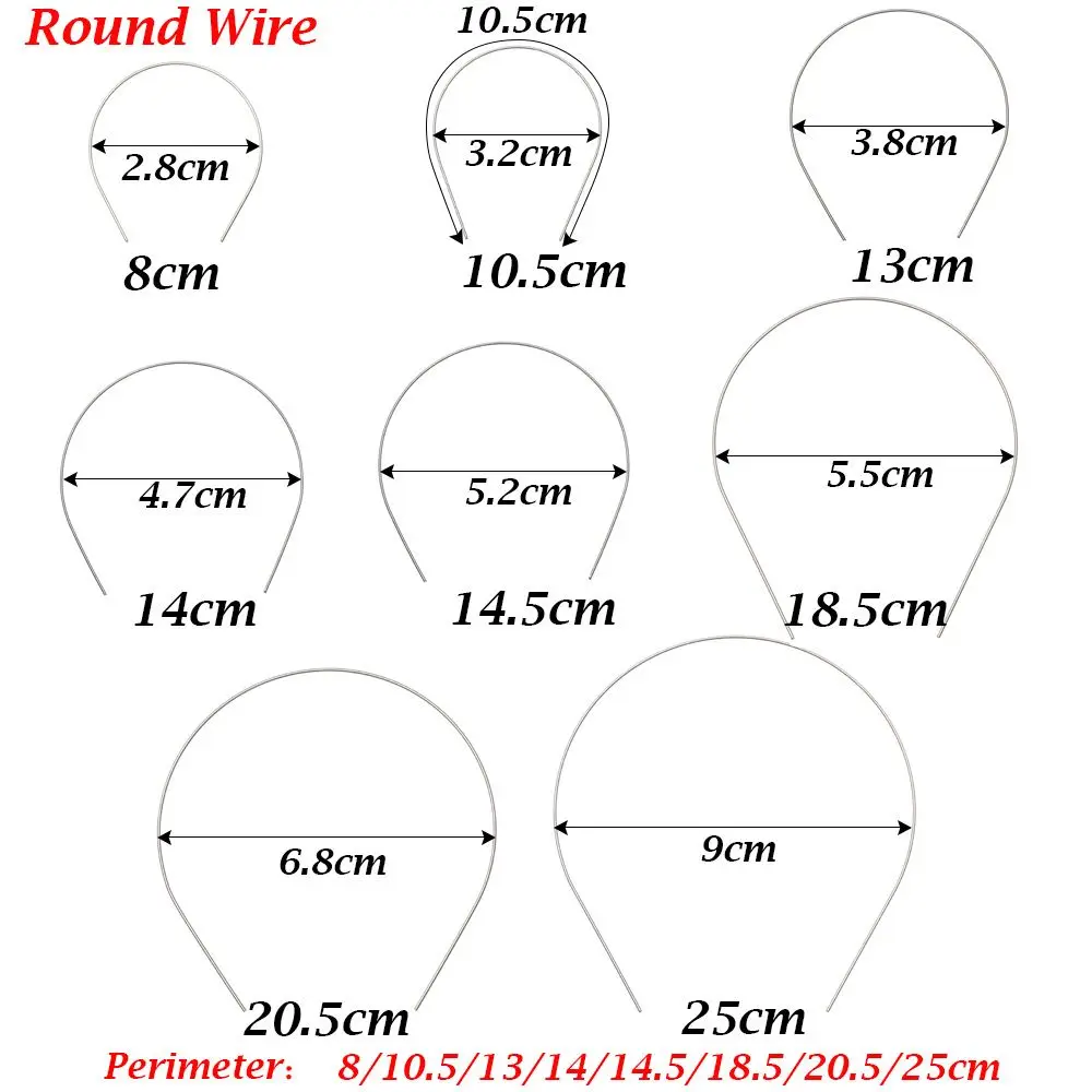 5pcs Hot Sale Quality Cute 1/3 1/4 1/6 1/8 for Doll Headband Materials Doll Hair Decor DIY Doll Head Band Parts Doll Accessories