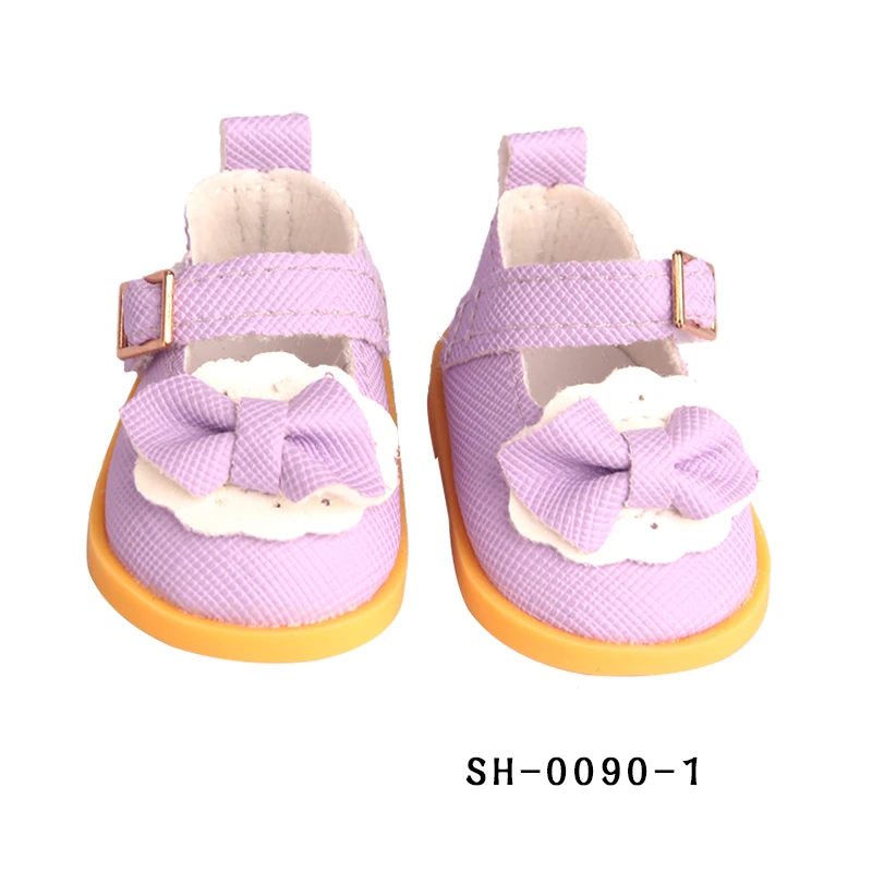 5cm PU Leather Doll Shoes Rabbit Bow,Flower Shoes Sandal Sneakers Boots For 14inch American doll,EXO,Cotton Doll,Nancy,Dolls Toy