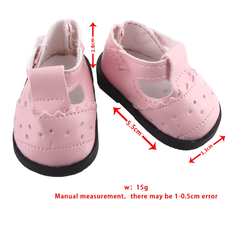 5cm PU Leather Doll Shoes Rabbit Bow,Flower Shoes Sandal Sneakers Boots For 14inch American doll,EXO,Cotton Doll,Nancy,Dolls Toy