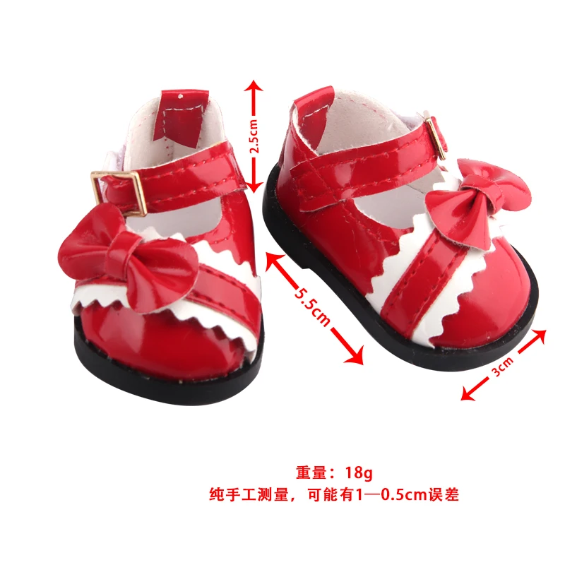 5cm PU Leather Doll Shoes Rabbit Bow,Flower Shoes Sandal Sneakers Boots For 14inch American doll,EXO,Cotton Doll,Nancy,Dolls Toy