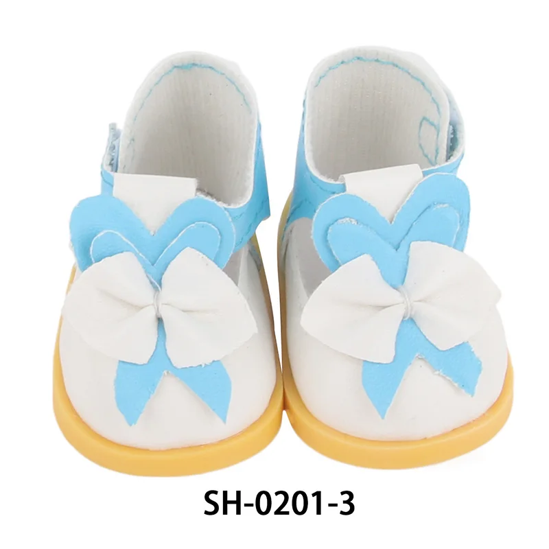 5cm PU Leather Doll Shoes Rabbit Bow,Flower Shoes Sandal Sneakers Boots For 14inch American doll,EXO,Cotton Doll,Nancy,Dolls Toy