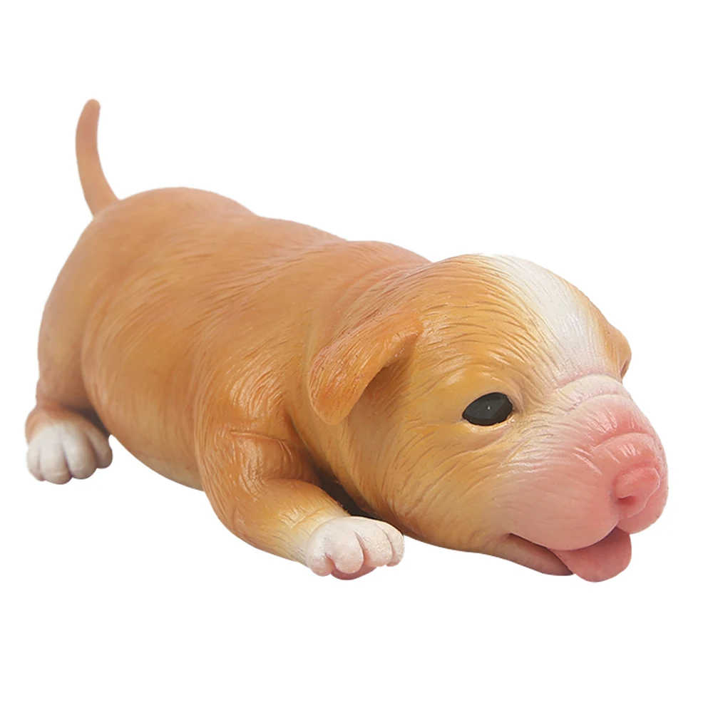 IVITA 18CM 100% Full Silicone Reborn Dog Doll with Eye Soft Silicone Realistic Collectible Art Toys for Children Christmas Gift
