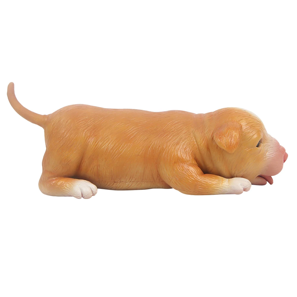 IVITA 18CM 100% Full Silicone Reborn Dog Doll with Eye Soft Silicone Realistic Collectible Art Toys for Children Christmas Gift