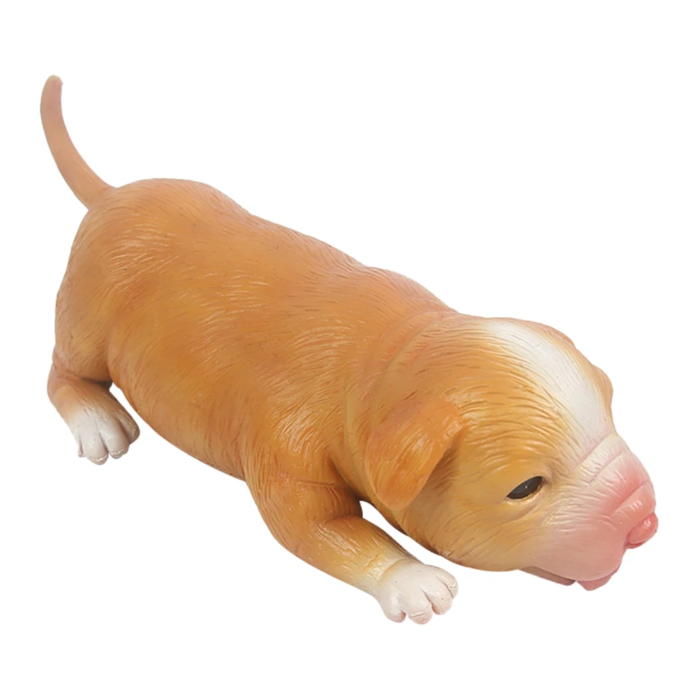 IVITA 18CM 100% Full Silicone Reborn Dog Doll with Eye Soft Silicone Realistic Collectible Art Toys for Children Christmas Gift