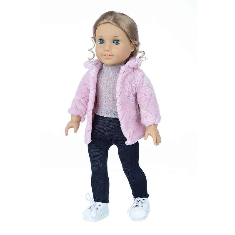 43cm Baby New Born Doll Asymmetrical Dress 18 Inch American Generation Girl Doll Clothes