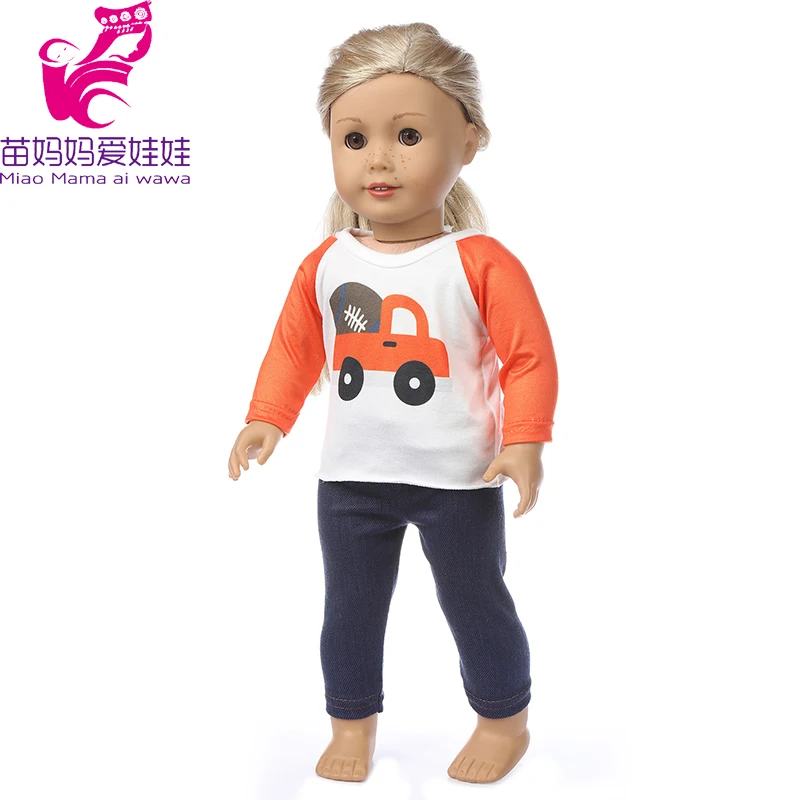 43cm Baby New Born Doll Asymmetrical Dress 18 Inch American Generation Girl Doll Clothes