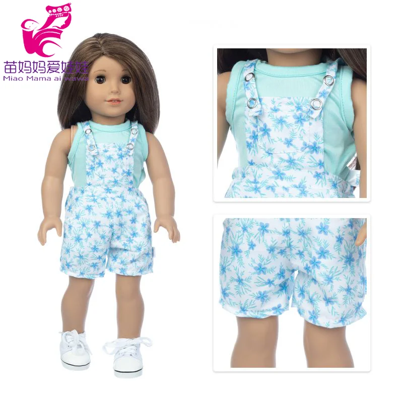 43cm Baby New Born Doll Asymmetrical Dress 18 Inch American Generation Girl Doll Clothes