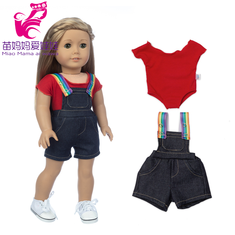 43cm Baby New Born Doll Asymmetrical Dress 18 Inch American Generation Girl Doll Clothes
