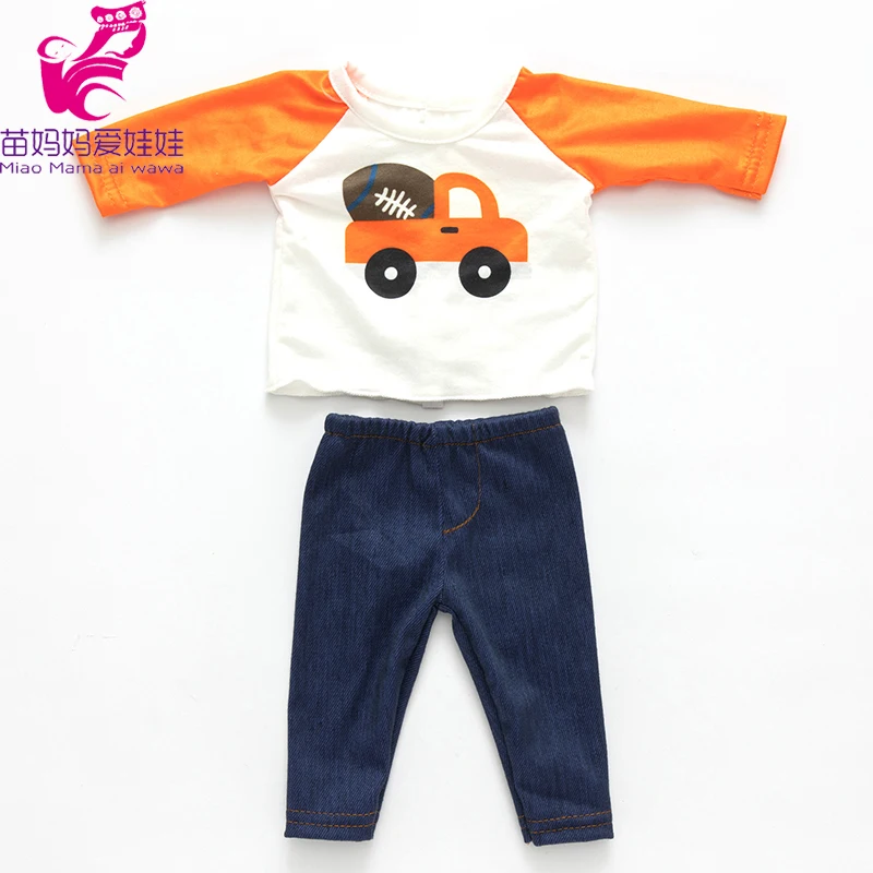 43cm Baby New Born Doll Asymmetrical Dress 18 Inch American Generation Girl Doll Clothes