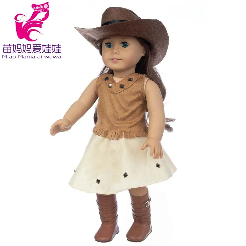 43cm Baby New Born Doll Asymmetrical Dress 18 Inch American Generation Girl Doll Clothes