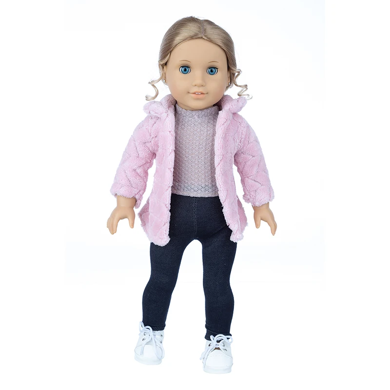 43cm Baby New Born Doll Asymmetrical Dress 18 Inch American Generation Girl Doll Clothes