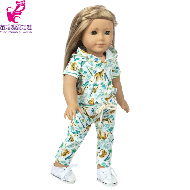 43cm Baby New Born Doll Asymmetrical Dress 18 Inch American Generation Girl Doll Clothes