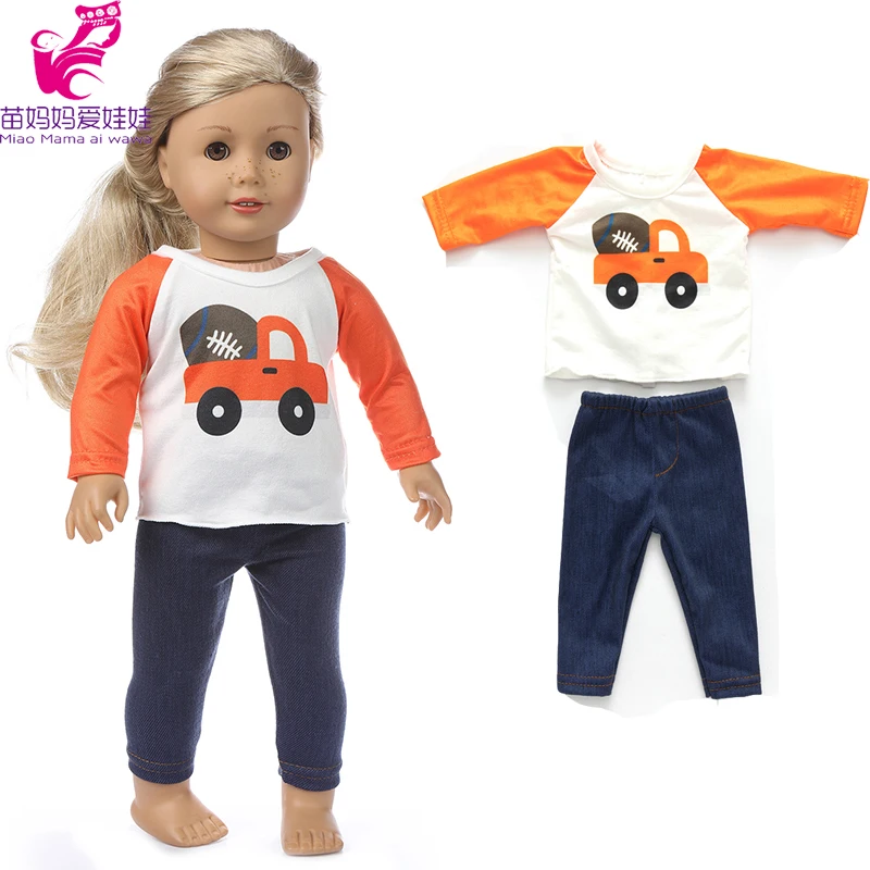 43cm Baby New Born Doll Asymmetrical Dress 18 Inch American Generation Girl Doll Clothes