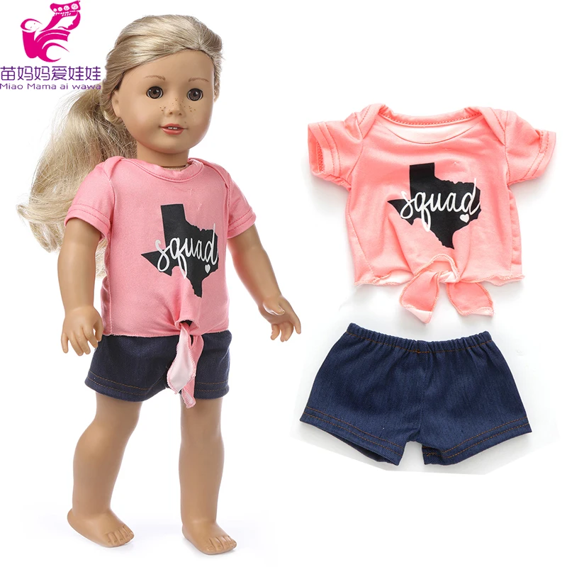 43cm Baby New Born Doll Asymmetrical Dress 18 Inch American Generation Girl Doll Clothes