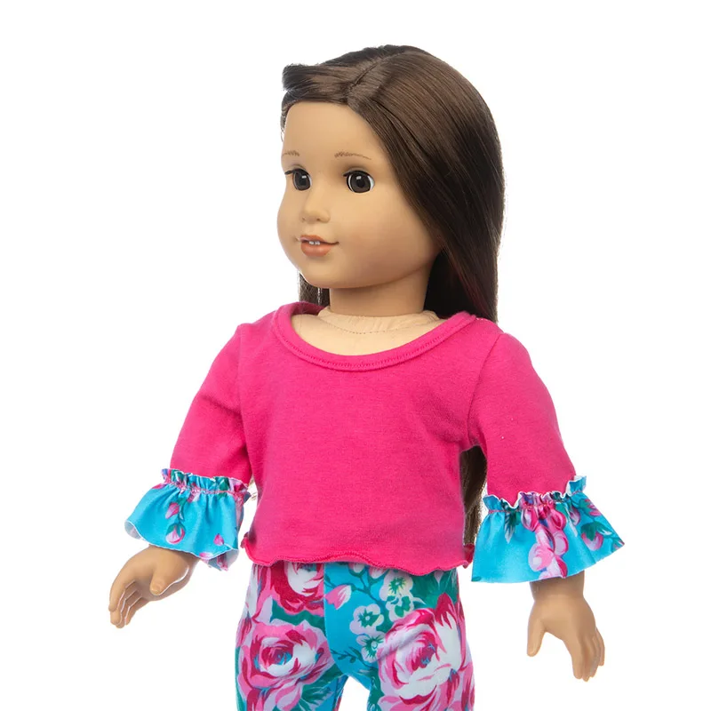 43cm Baby New Born Doll Asymmetrical Dress 18 Inch American Generation Girl Doll Clothes