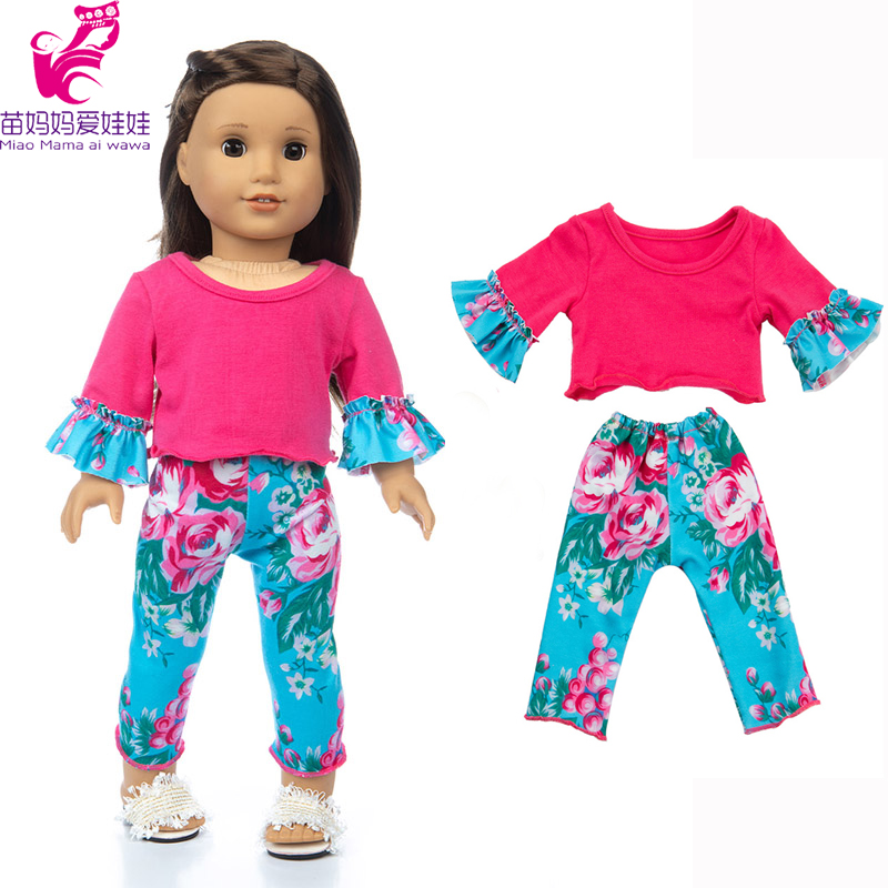 43cm Baby New Born Doll Asymmetrical Dress 18 Inch American Generation Girl Doll Clothes
