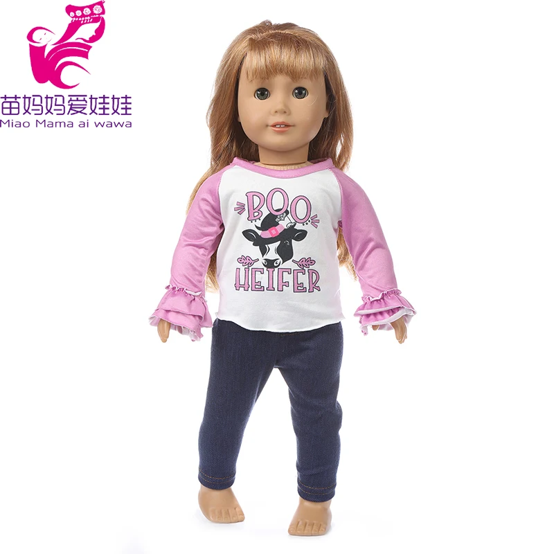 43cm Baby New Born Doll Asymmetrical Dress 18 Inch American Generation Girl Doll Clothes