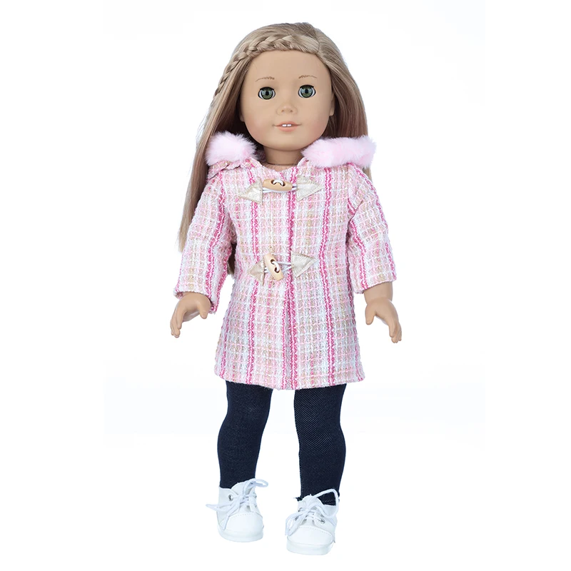 43cm Baby New Born Doll Asymmetrical Dress 18 Inch American Generation Girl Doll Clothes