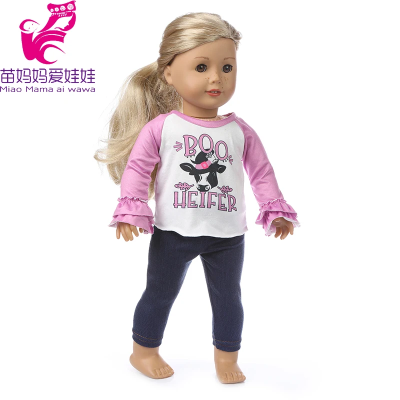 43cm Baby New Born Doll Asymmetrical Dress 18 Inch American Generation Girl Doll Clothes
