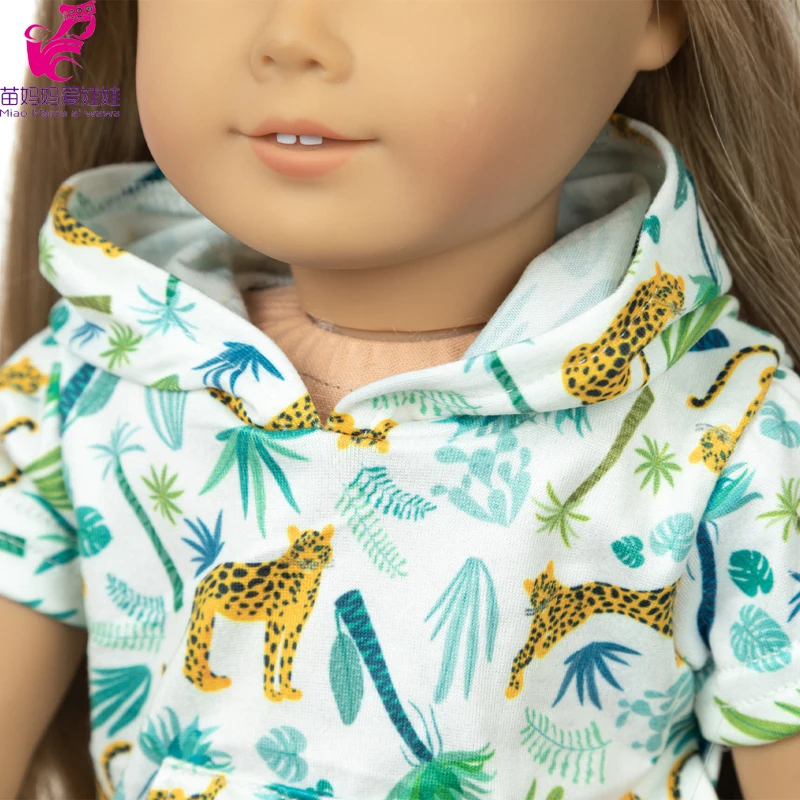43cm Baby New Born Doll Asymmetrical Dress 18 Inch American Generation Girl Doll Clothes